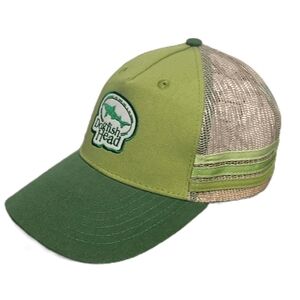 Dogfish Head Trucker Cap / Snapback Hat - Green & Beige